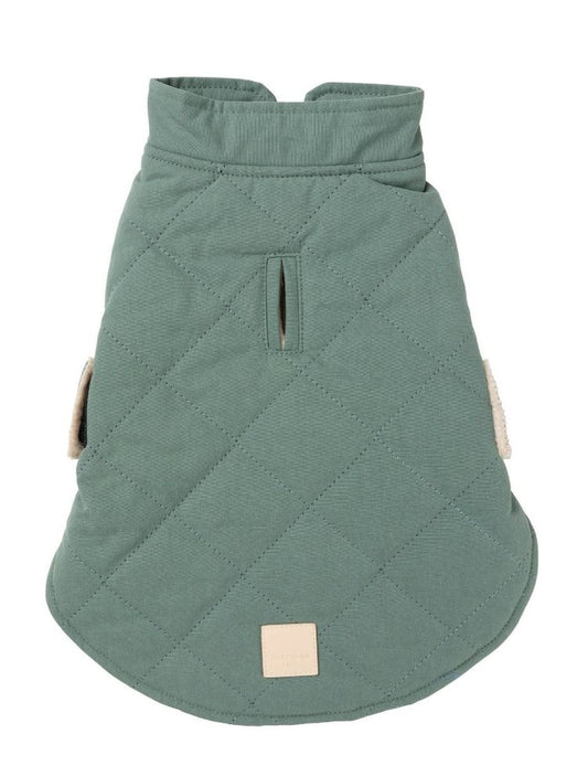 FuzzYard Quilted Wrap Vest - Myrtle Green