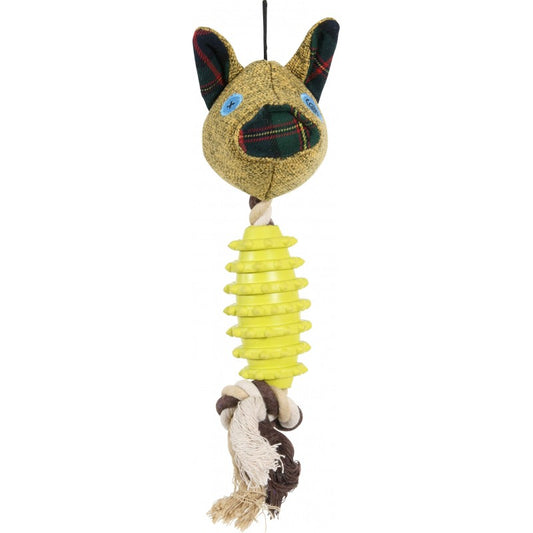 ZOLUX Rope and Rubber Dog Toy for Dental Hygien