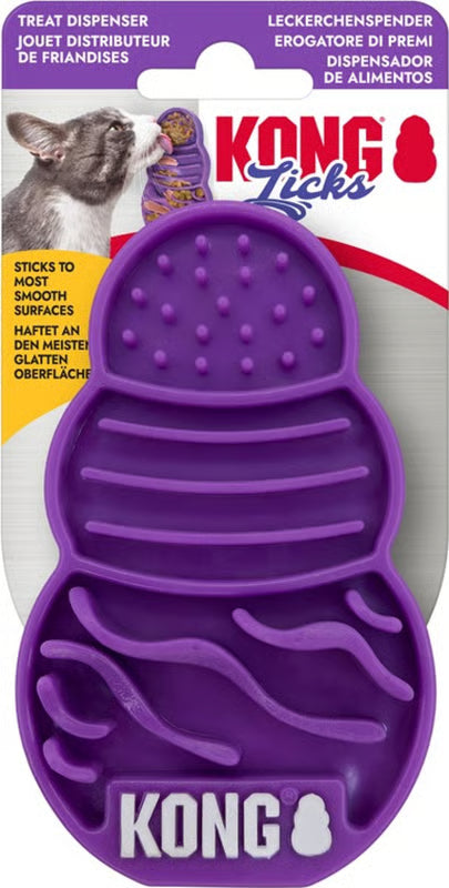 KONG Licks - Licking Mat with Non-slip Base for Cats