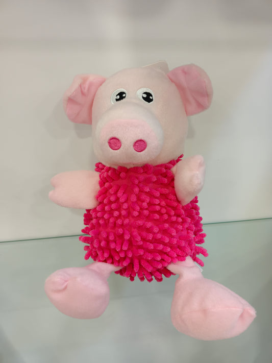 Flamingo Plush Pig Toy with Squeaker