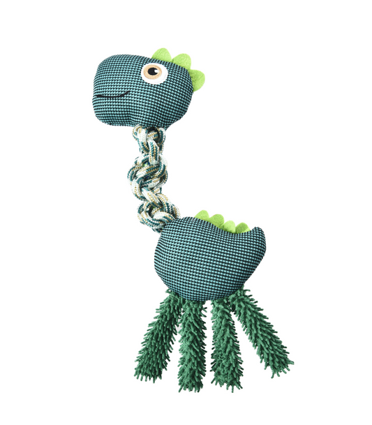 Wuapu dog toy with rope dino 47 cm