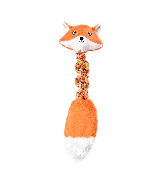 Wuapu dog toy with rope fox 45 cm