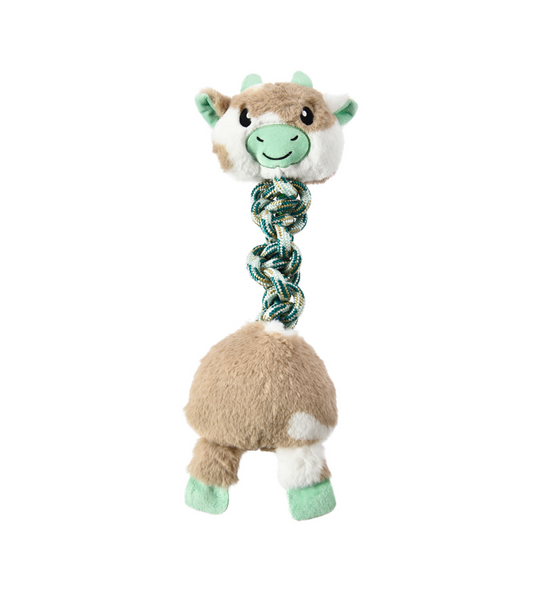 Wuapu dog toy with rope cow  44 cm