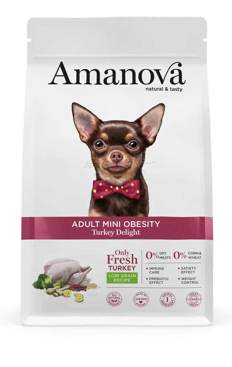 Amanova Adult Mini Obesity Turkey Delight, 2kg - Okidogi.store