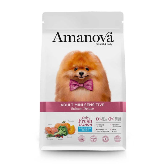 Amanova Adult Mini Sensitive Salmon Deluxe, Grainfree - Okidogi.store