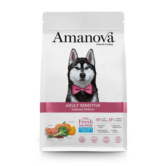 Amanova Adult Sensitive, Salmon Deluxe, Grainfree - Okidogi.store