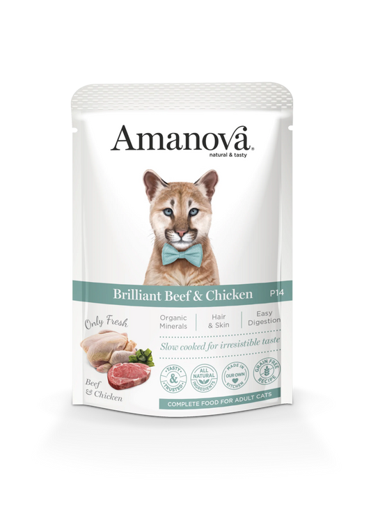 Amanova Brilliant Beef & Chicken 85g - Okidogi.store