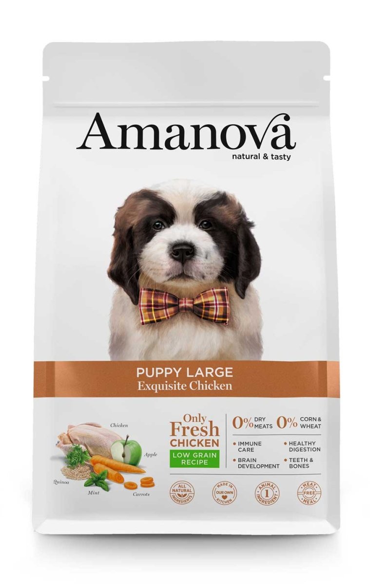 Amanova Puppy Large Exquisite Chicken 12kg - Okidogi.store