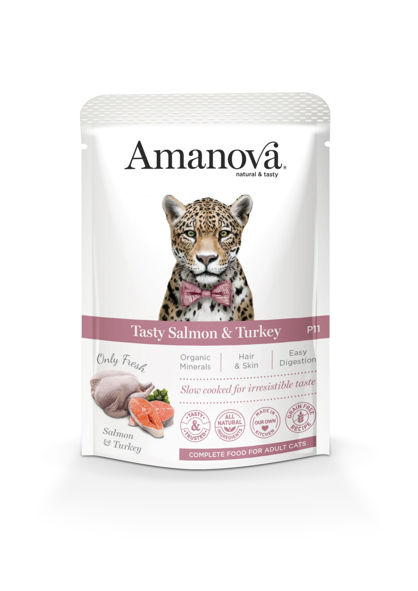 Amanova Sensitive Salmon & Turkey 85g - Okidogi.store