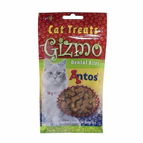 Antos Cats Gizmo Dental Bites 50g - Okidogi.store