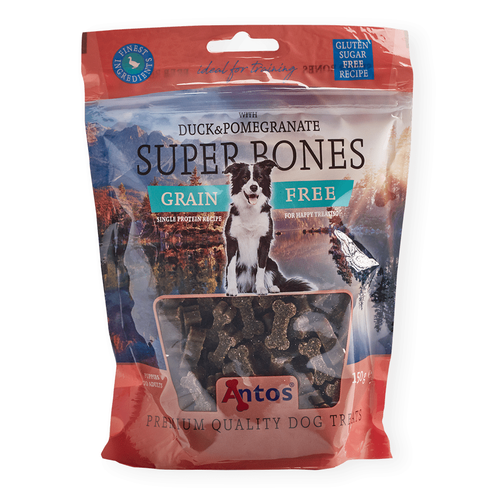 Antos Super Bones with Duck and Pomegranate 150g - Okidogi.store