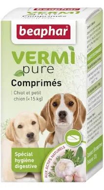 Beaphar Vermi Pure, Internal antiparasitic for dogs under 15kg - Okidogi.store