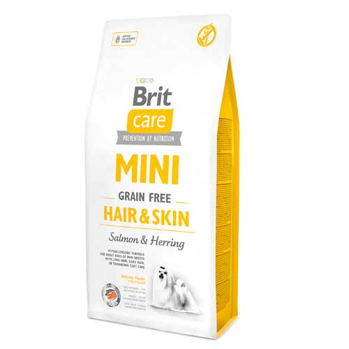 Brit Care Mini, Hair&Skin, Grain Free, Salmon&Herring - Okidogi.store