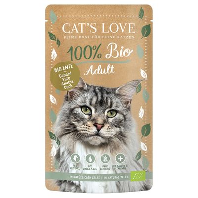 CAT'S LOVE Duck 100% BIO Wet Food