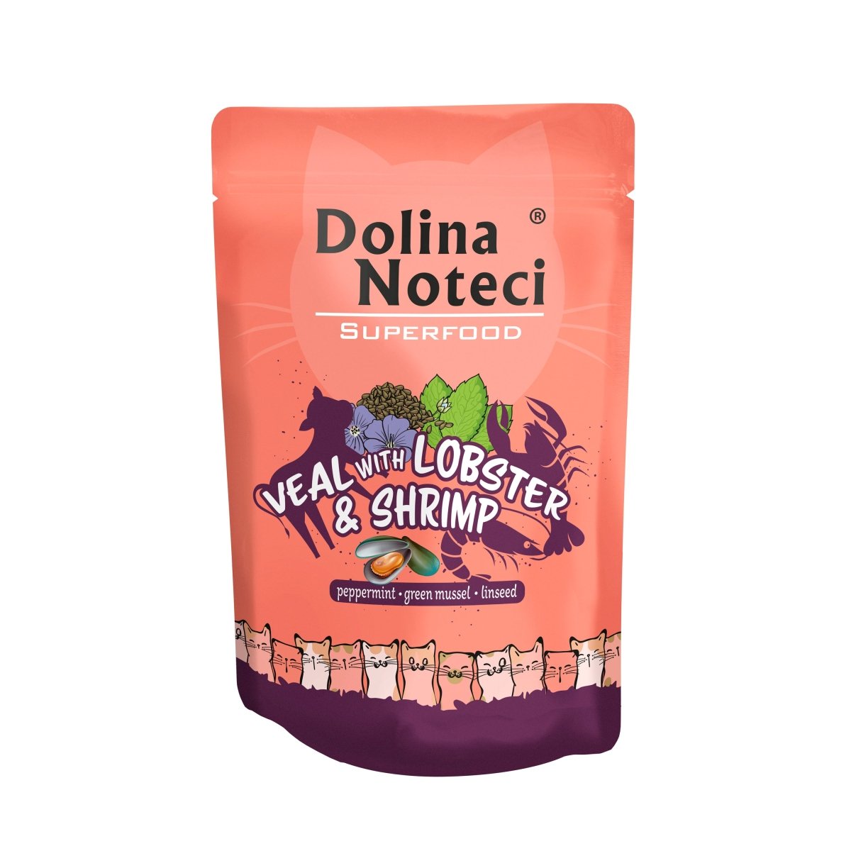 Dolina Noteci Cat Superfood Veal with Lobster & Shrimp 85g