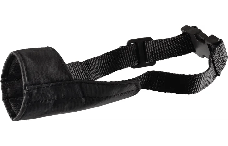 Dog muzzle in shop store