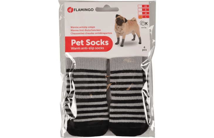 Flamingo Pet Socks, Anti-slip - Okidogi.store