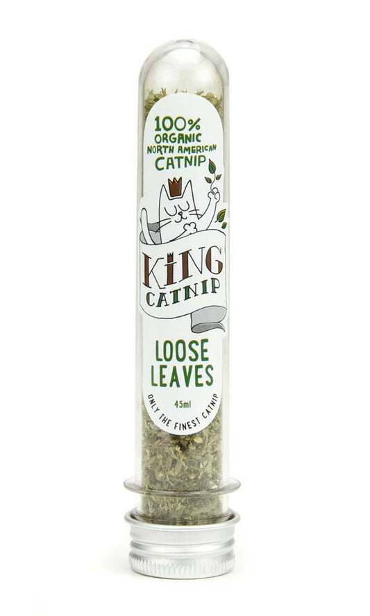 King Cat Catnip Loose Leaves 45ml tube - Okidogi.store