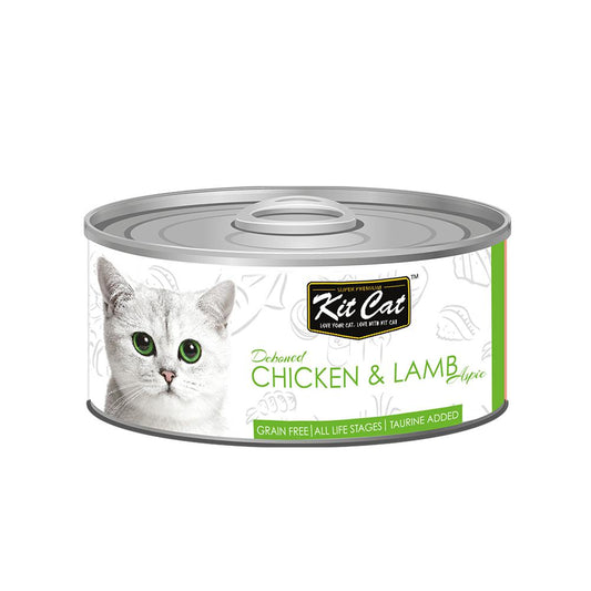 Kit Cat Deboned, Chicken with Lamb 80g - Wet food in Jelly - Okidogi.store