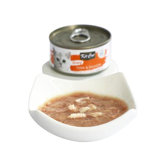 Kit Cat Gravy, Tuna with Salmon 70g - Wet food in Sauce - Okidogi.store