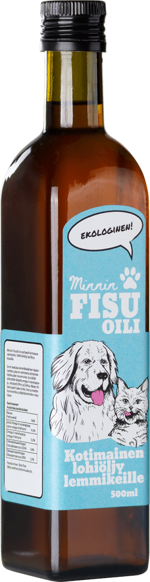 Minnin Fisu oili 500ml. 100% Ecological Salmon oil - Okidogi.store