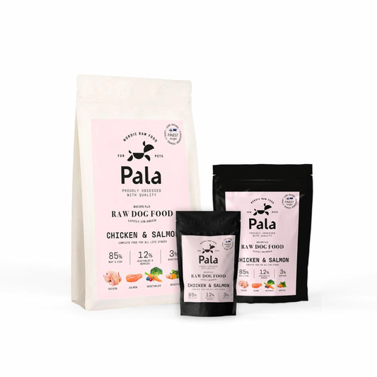 PALA RAW DOG FOOD, Chicken & Salmon, 100% Natural Air-Dried Complete Food for Dogs - Okidogi.store