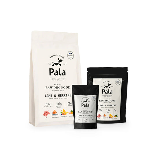PALA RAW DOG FOOD, Lamb & Herring, 100% Natural Air-Dried Complete Food for Dogs - Okidogi.store