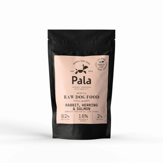 PALA RAW DOG FOOD, Rabbit, Herring & Salmon, 100% Natural Air-Dried Complete Food for Dogs - Okidogi.store