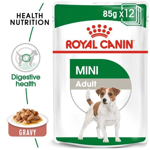 Royal Canin Mini Adult, Chunks In Gravy 85g - Okidogi.store