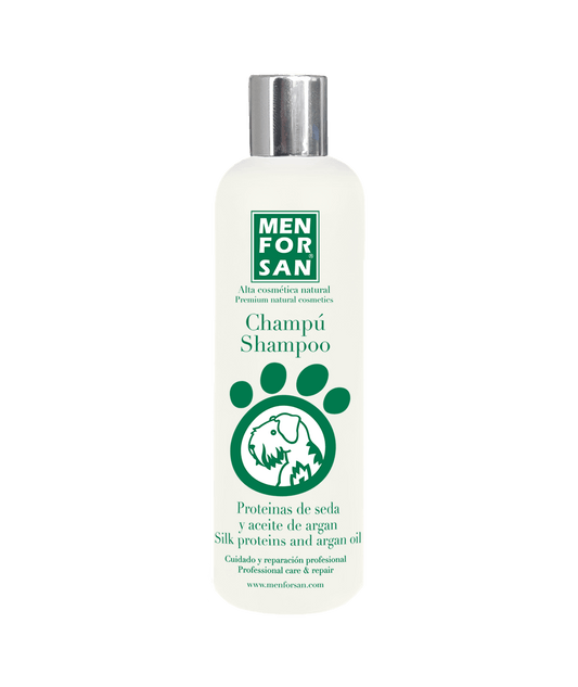 Silk protein and argan oil shampoo for dogs 300ml - Okidogi.store